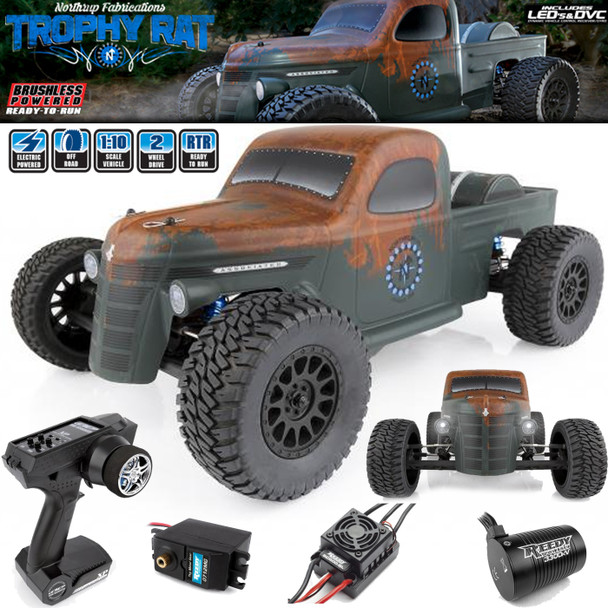 Associated 70019 1/10 Trophy Rat Brushless 2WD Off-Road Championship Truck RTR