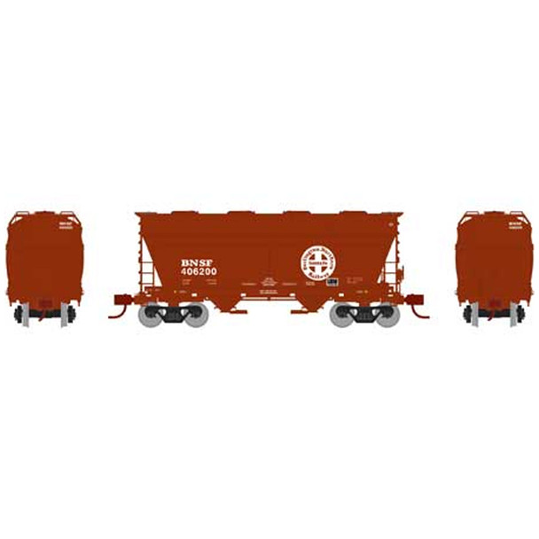 Athearn ATH23442 ACF 2970 Covered Hopper BNSF/Brown #406200 Freight Car N Scale