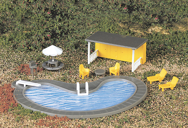Bachmann 42215 Swimming Pool w/ Accessories HO Scale