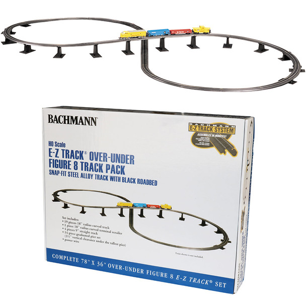 Bachmann 44475 EZ Track Over-Under Figure 8 Track Pack HO Scale