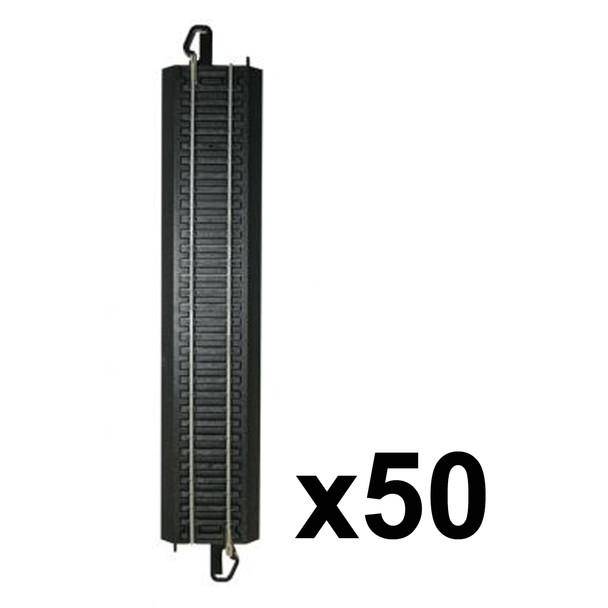 Bachmann 44481 EZ-Track 9" Straight Bulk (50)  HO Scale