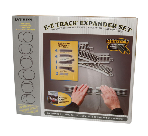 Bachmann 44594 EZ Track Nickel Silver Layout Expander Set (12) HO Scale