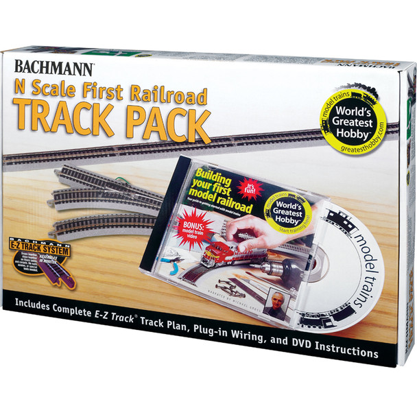 Bachmann 44896 EZ-Track World's Greatest Hobby First Railroad Track Pack N Scale
