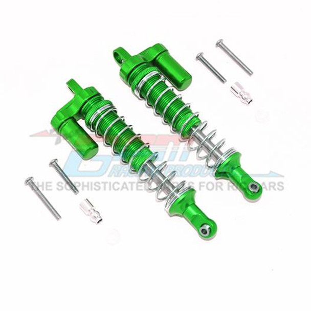 GPM Alum Fr or Rr L-Shape Piggy Back Spring Dampers 100mm Green : Capra 1.9 UTB