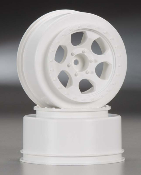 DeRacing 1:10 Trinidad SC Wheels / Rims Slash Front White ( 2 )