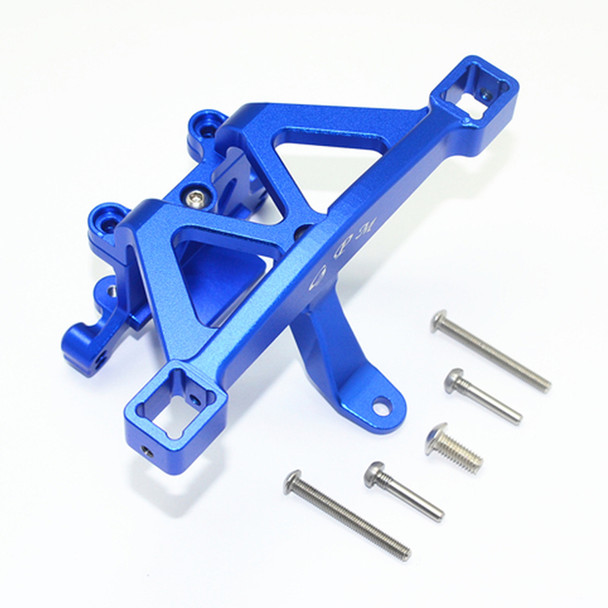 GPM Racing Aluminum Front Body Mount Blue : Traxxas E-Revo VXL 2.0