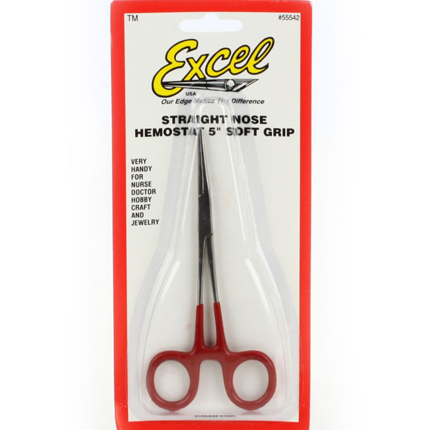 Excel Blade EXL55542 5" Hemostat Straight Nose w/Soft Grip