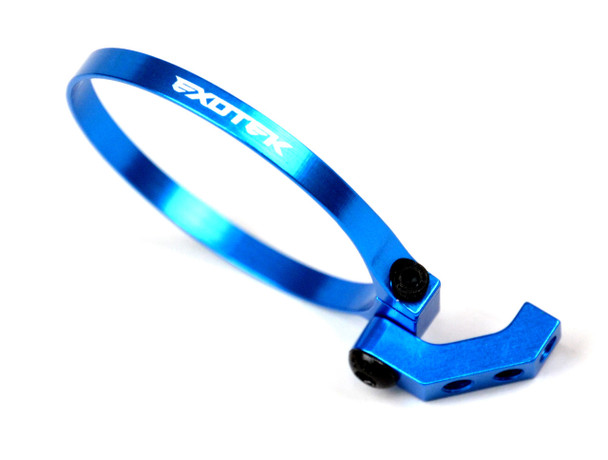 Exotek 1718BLU EXO Fan Mount-Clamp on Set Angled Blue: 1:10 Buggies