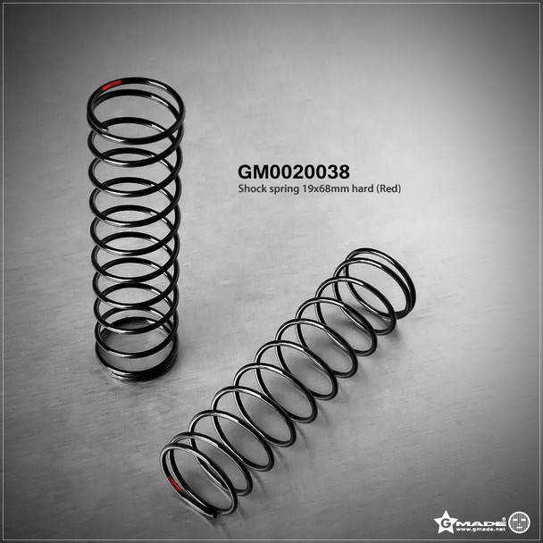 Gmade GM0020038 Shock Spring 19x68mm Hard Red (2)