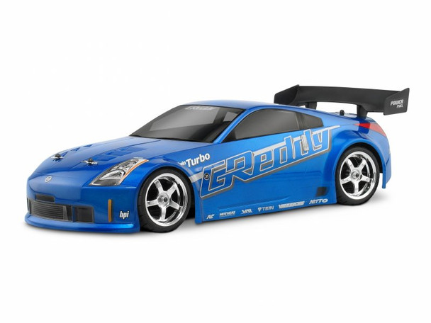 HPI 17218 Nissan 350Z Greddy Twin Turbo Clear Body 190mm : Sprint 2 / RS4 Series