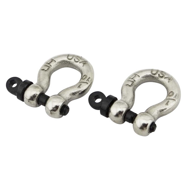 Hot Racing ACC808X08 1/10 Scale Alum Chrome Tow Shackle D-Rings Rock Crawler Acc