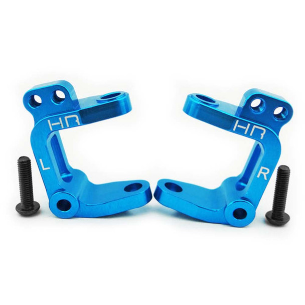 Hot Racing ECT1906 Blue Aluminum Caster Blocks 1/10 2WD ECX Vehicles