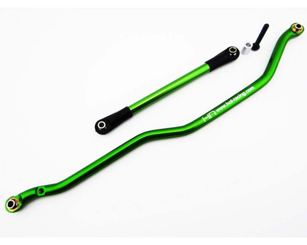 Hot Racing RCS49E05 Alum Fix Link Steering Rod Green Deadbolt/Wraith/Ridgecrest