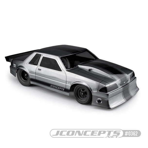 JConcepts 0362 1991 Ford Mustang Fox Clear Body w/ Window Masks / Decal Sheet