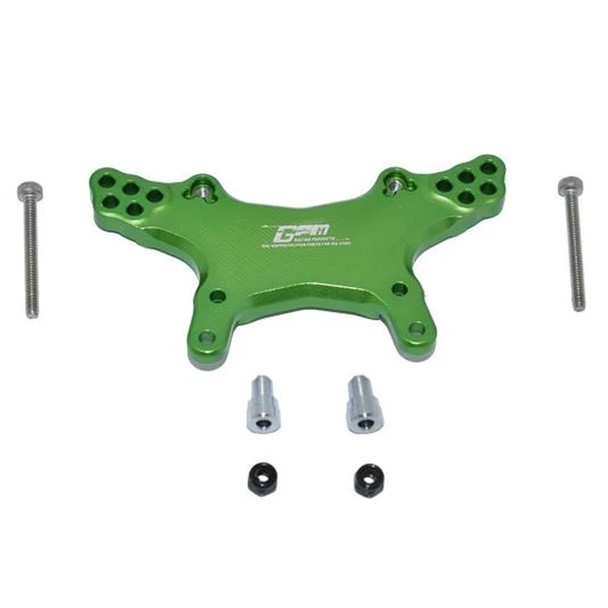 GPM Racing Aluminum Front Damper Mount Green : Losi 1/18 Mini-T 2.0