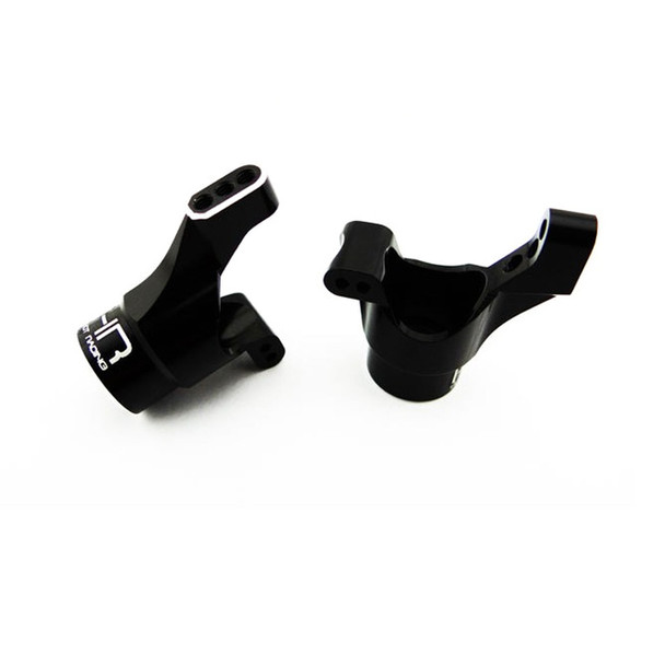 Hot Racing Black Aluminum Rear Knuckles : LaTrax Rally