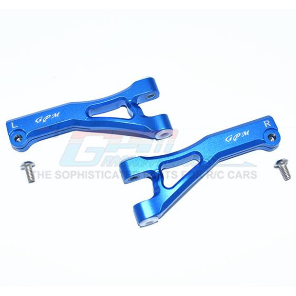 GPM Racing Aluminum Front Upper Arms (4Pcs) Blue : Limitless/Infraction/Typhon