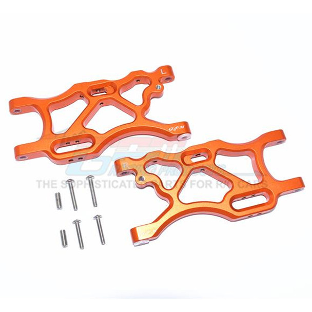 GPM Racing Aluminum Rear Lower Arms Set Orange : Limitless / Infraction / Typhon
