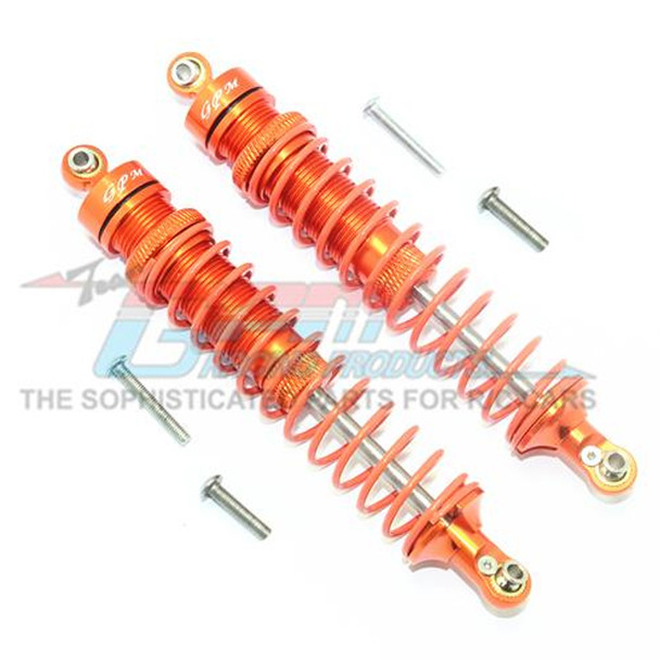 GPM Alum Rear Heavy-Duty Adjustable Damper 115mm Orange : 4x4 Granite/Big Rock