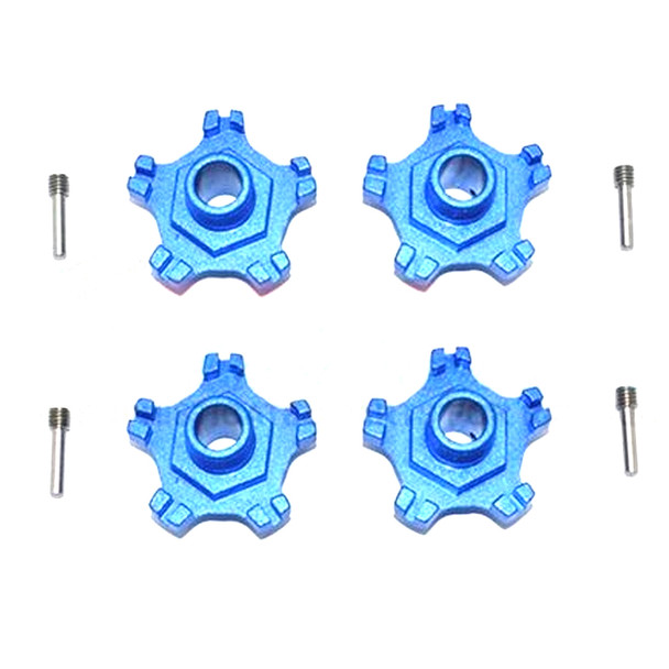 GPM Aluminum Wheel Hex +6mm (8Pcs) Set Blue : Arrma Infraction 6S BLX