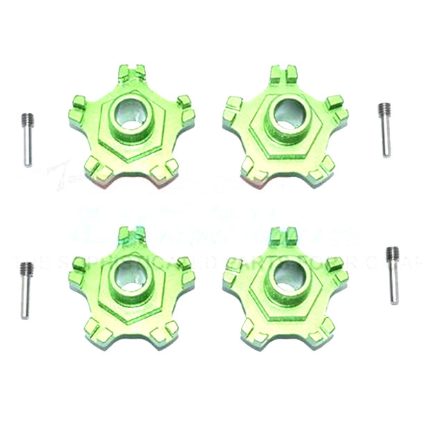 GPM Aluminum Wheel Hex +6mm (8Pcs) Set Green : Arrma Infraction 6S BLX