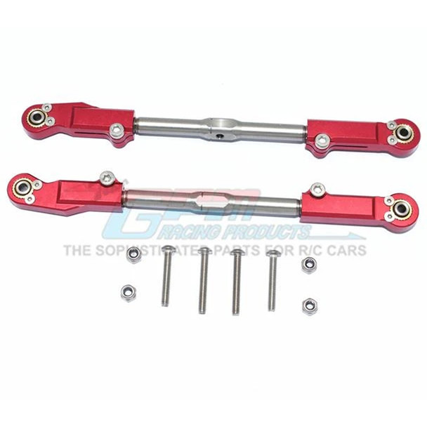 GPM Alum+Stainless Steel Rear Upper Arm Tie Rod Red : Kraton / Outcast / Notorious