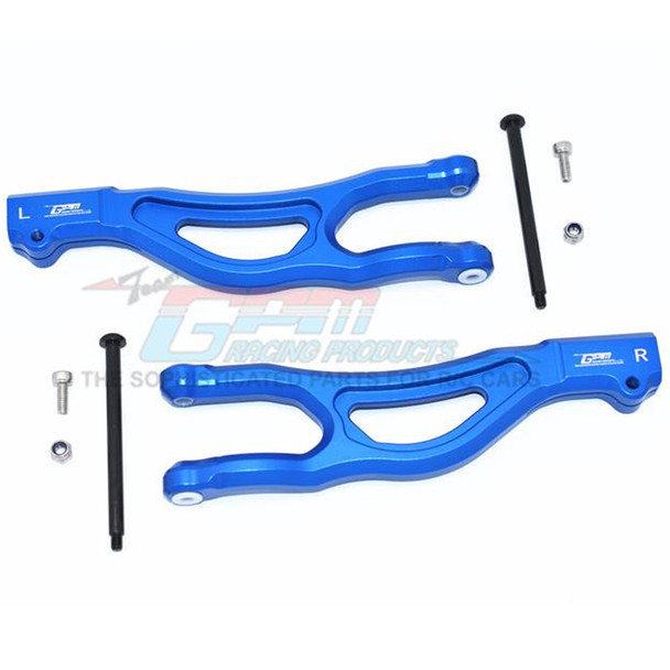GPM Racing Aluminum Front Upper Arms Blue : 1/5 KRATON 8S BLX Monster Truck