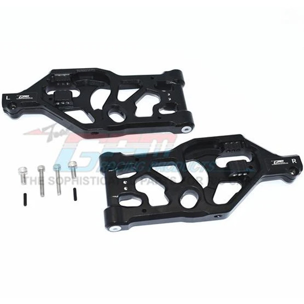 GPM Racing Aluminum Front Lower Arms Black : 1/5 KRATON / OUTCAST 8S BLX