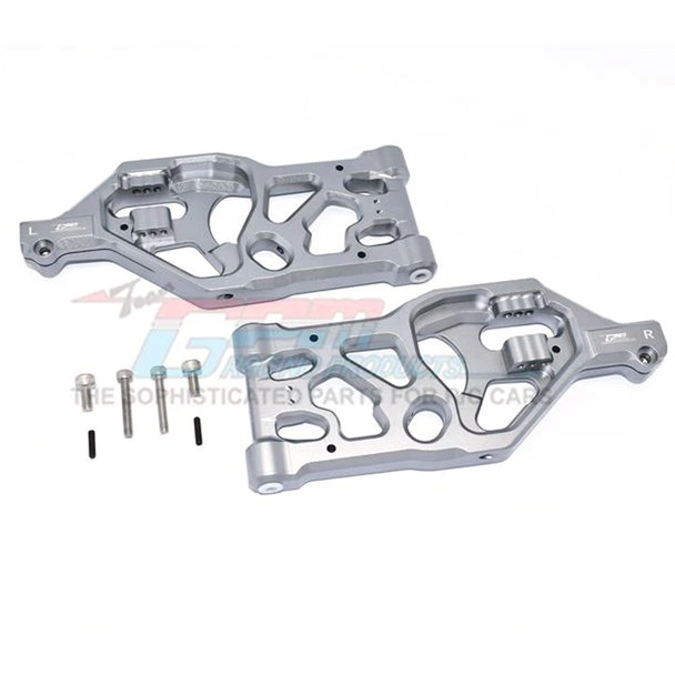 GPM Racing Aluminum Front Lower Arms Grey : 1/5 KRATON / OUTCAST 8S BLX