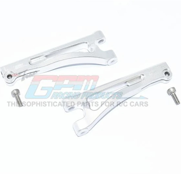 GPM Racing Aluminum Front Upper Arms Silver : Arrma 1/7 Mojave 6S BLX