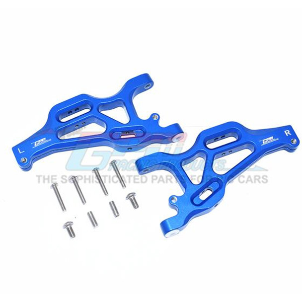 GPM Racing Aluminum Front Lower Arms Blue : 1/7 Mojave 6S BLX
