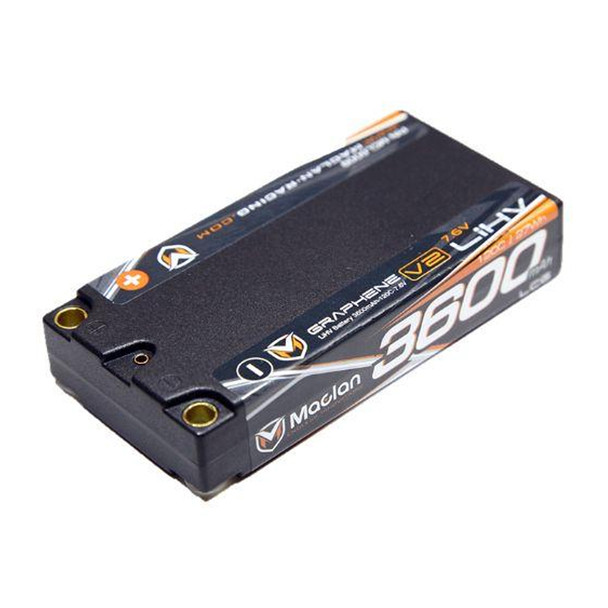 Maclan Racing MCL6009 Graphene V2 High Voltage LCG 3600mAh 2S 7.6V Shorty Battery