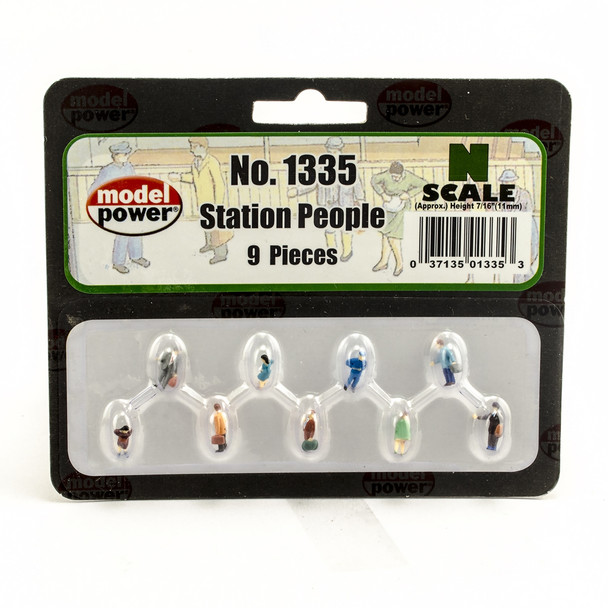 Model Power Station People (9) N Train Figures 1335