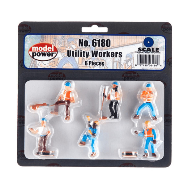 Model Power 6180 Utility Workers Pkg (6) O Scale