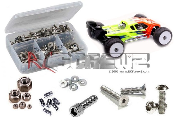 RC Screwz MUG041 Mugen Seiki MBX8T Nitro 1/8th Stainless Steel Screw Kit