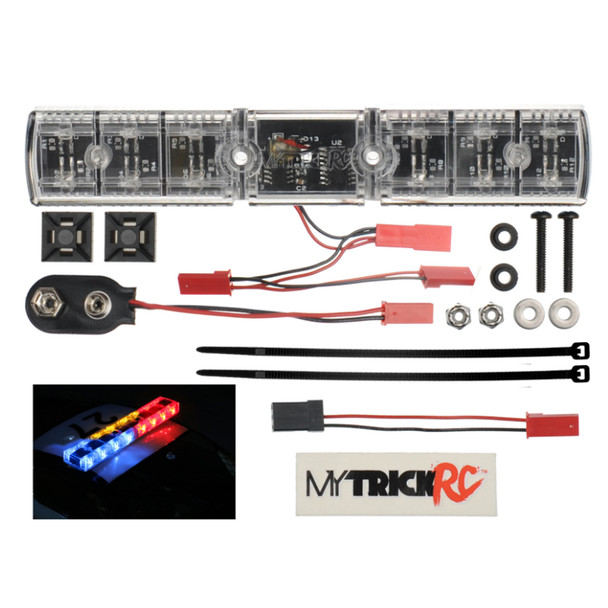 MyTrickRC MYK-FB5 Police Red-Yellow-Blue Flasher Bar w/ Auto Arrow Function