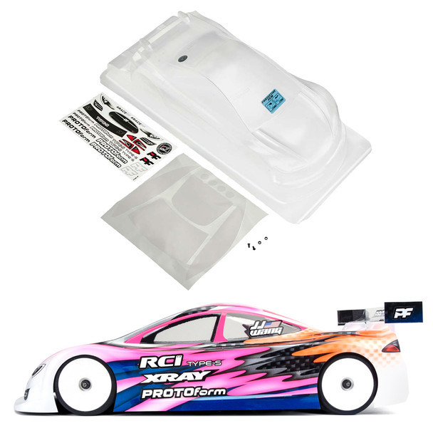 Protoform 1560-25 Type-S Lightweight Electric Touring Race Car Clear Body 190mm