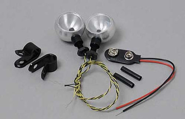 Ram 28 9V Lights (2) mount to Tamiya Rollbar