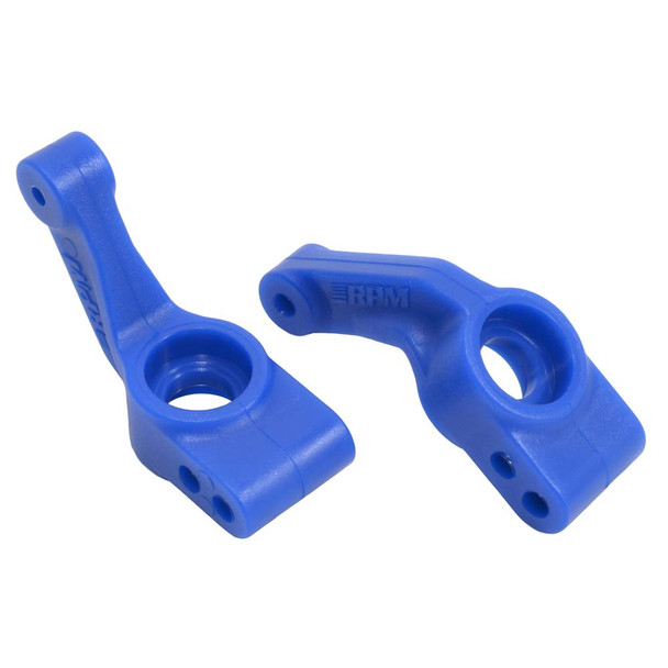 RPM 80385 Blue Rear Bearing Carriers : e-Rustler / e-Stampede / Slash 2wd / Bandit