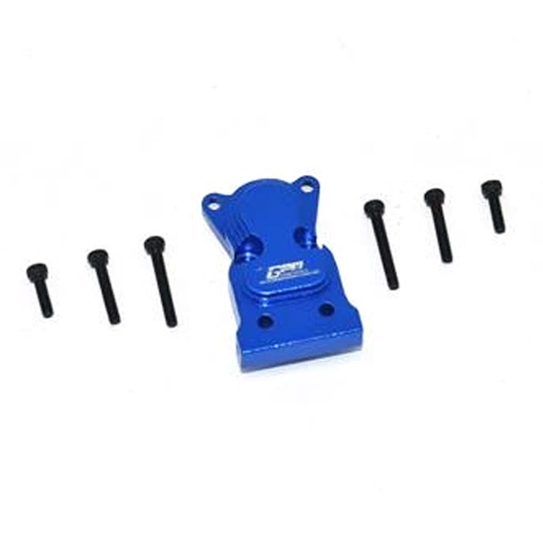 GPM Alum Front Or Rear Gearbox Cover Blue : Axial SCX24 Deadbolt / Jeep Wrangler