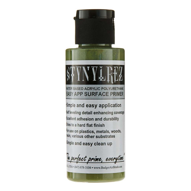 Badger SNR-205 Stynylrez Olive Green Primer 2oz / 60ml Bottle