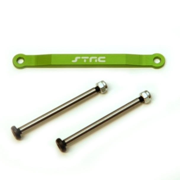 STRC Aluminum Front Hinge-Pin Brace Kit : Stampede/Ruster/Bandit/Slash 2wd Green