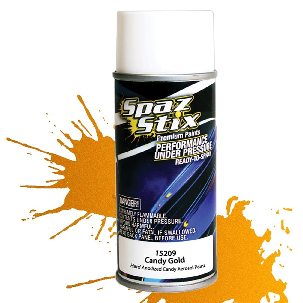 Spaz Stix Candy Gold Aerosol Spray Paint 3.5oz Can