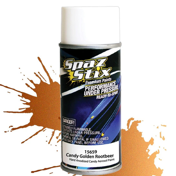 Spaz Stix Golden Candy Rootbeer Aerosol Spray Paint 3.5oz