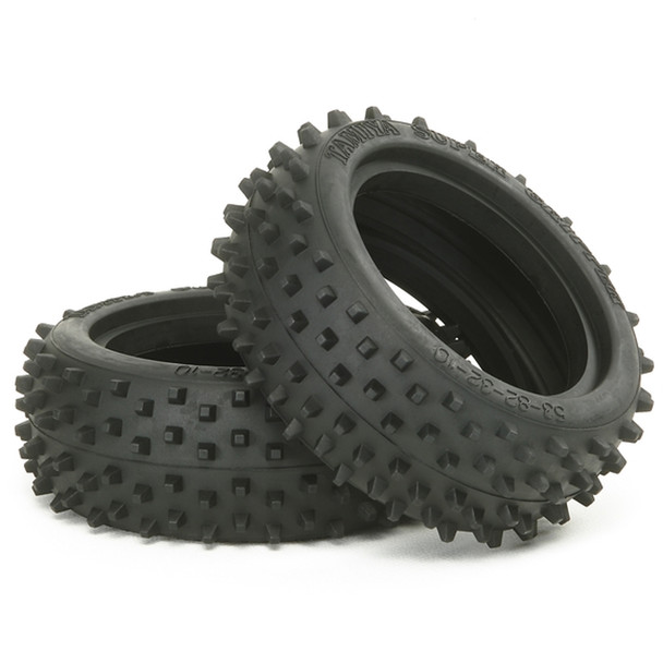 Tamiya 53088 RC 60/24 4WD FNT Square Spike Front Tires (2Pcs)