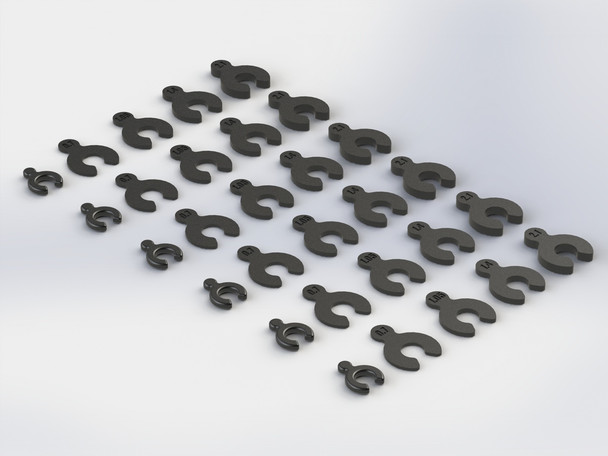 ARRMA AR330366 Composite Spacer Set Nero