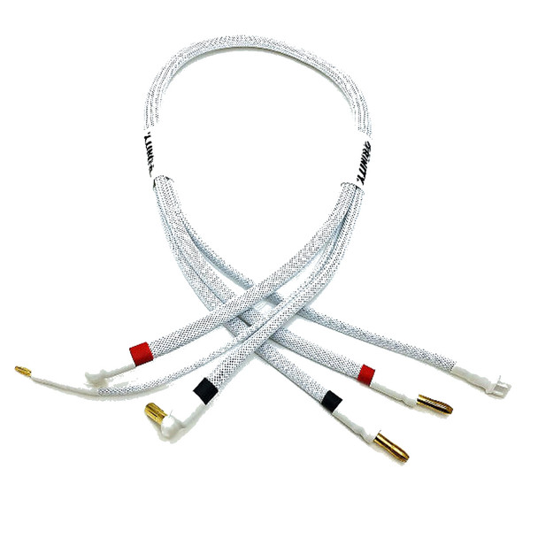 Trinity TEP2403 2S Pro Charge Cable with 5mm Bullet Connectors White