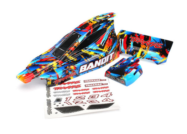 Traxxas 2448 Painted Body w/ Decal Applied : Bandit, Rock n' Roll