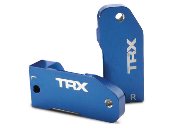 Traxxas 3632A L/R Blue Aluminim Caster Blocks 30-Degree : Rustler VXL XL-5 TSM