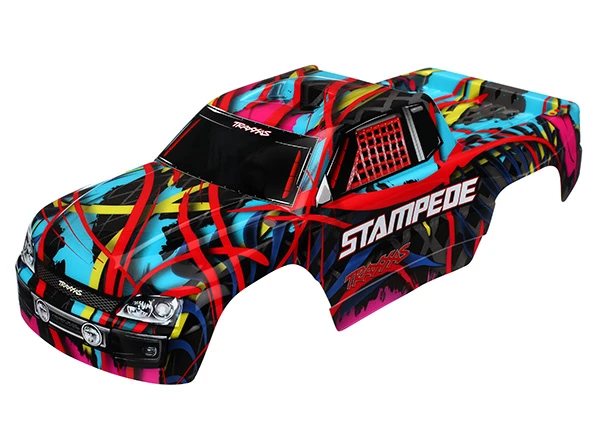 Traxxas 3649 Body Hawaiian Graphics (painted, decals applied) : Stampede